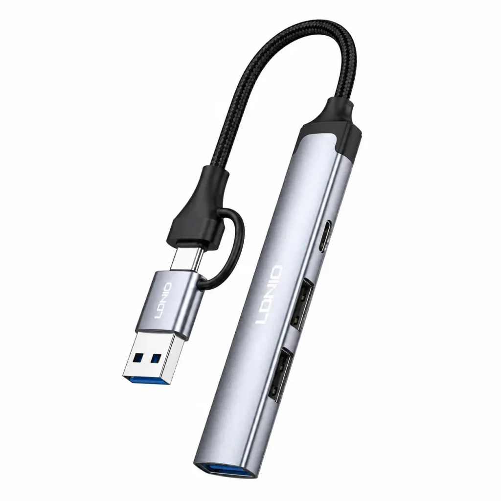 LDNIO DS-64C 4-in-1 USB Type-C Hub 5Gbps